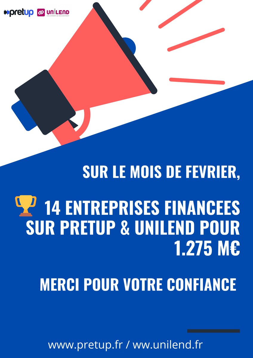 [ ⚡️Production de février 2022⚡️ ] 👇

RDV sur unilend.fr

#crowdlending #financementparticipatif