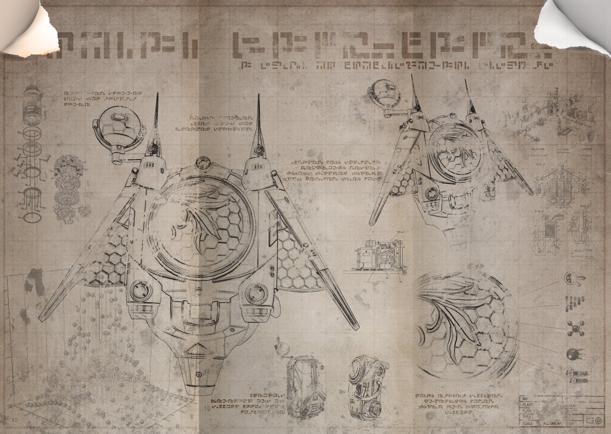 A vintage design plan for No Mans Sky Royal Backpack