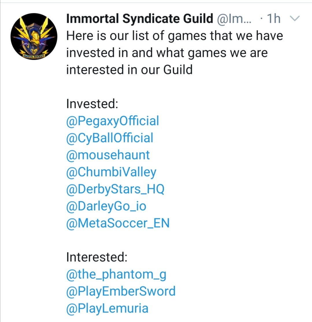 Immortal Syndicate Guild tweet media