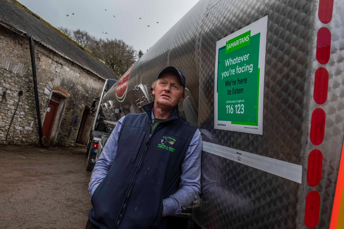 Ireland’s dairy sector is driving a rural mental health campaign, featuring Samaritans’ helpline signage on milk tankers travelling across the country. This amazing initiative will reach those most at risk. Thank you <a href="/ibec_irl/">Ibec</a> DII group &amp; <a href="/Peterhynes15/">Peter Hynes 🐄🥛🇮🇪</a>🐄🐄
bit.ly/3HQ8fYh