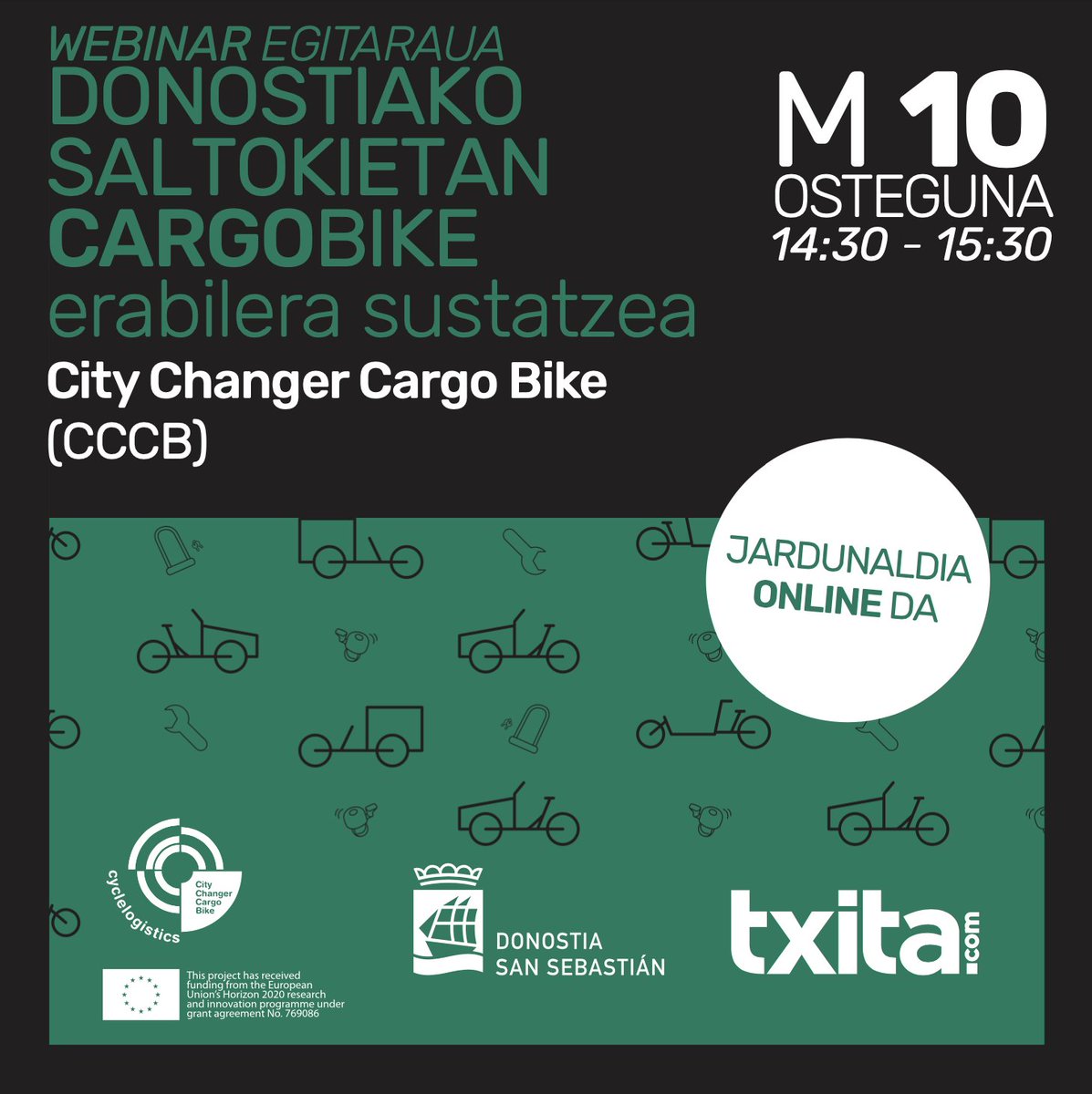 Join our colleagues in Donostia/San Sebastian for a Spanish webinar on the business case for cargo bikes tomorrow from 14:30-15:30. Register at: docs.google.com/forms/d/e/1FAI…