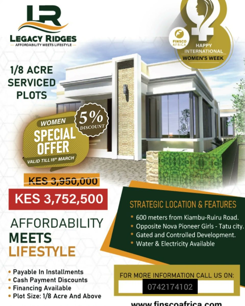 niks_sam's tweet photo. #ruiru has one of the best property to invest in
#propertyinvestment #FinscoWomenWeek https://t.co/k9gj8Cm2VD