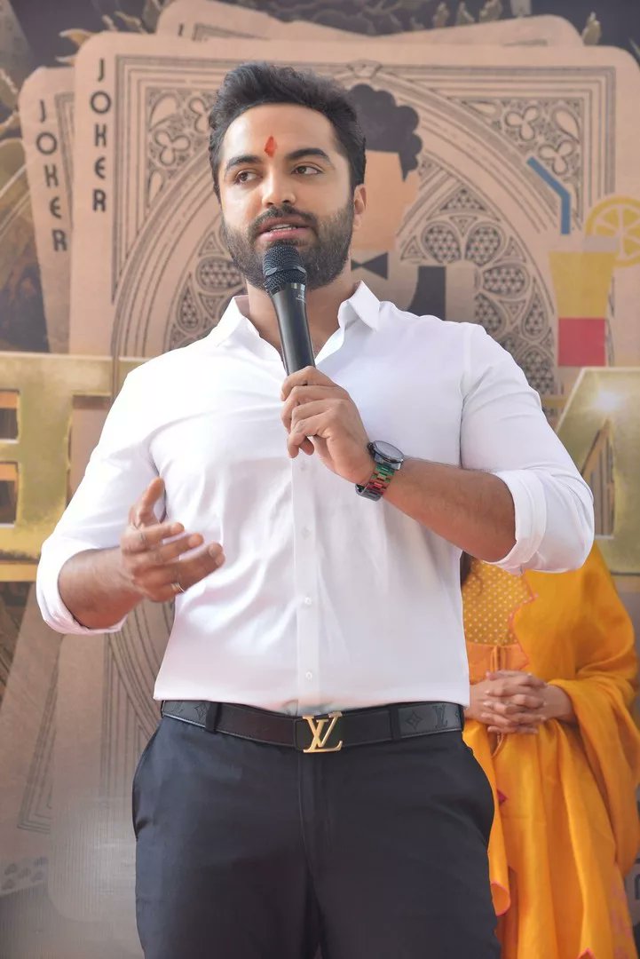 Mass ka Das Pics from Launch of #DaskaDhumki  @VishwakSenActor  @Nivetha_Tweets #VishwakSen #NivethaPeturaj #VS8