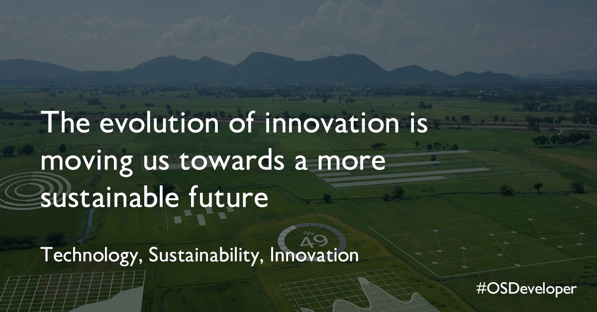 OrdnanceSurvey's tweet image. Discover how the evolution of innovation is moving us towards a more sustainable future: ow.ly/Y2Yt50IcPrM
#OSDeveloper #Innovation #Sustainability