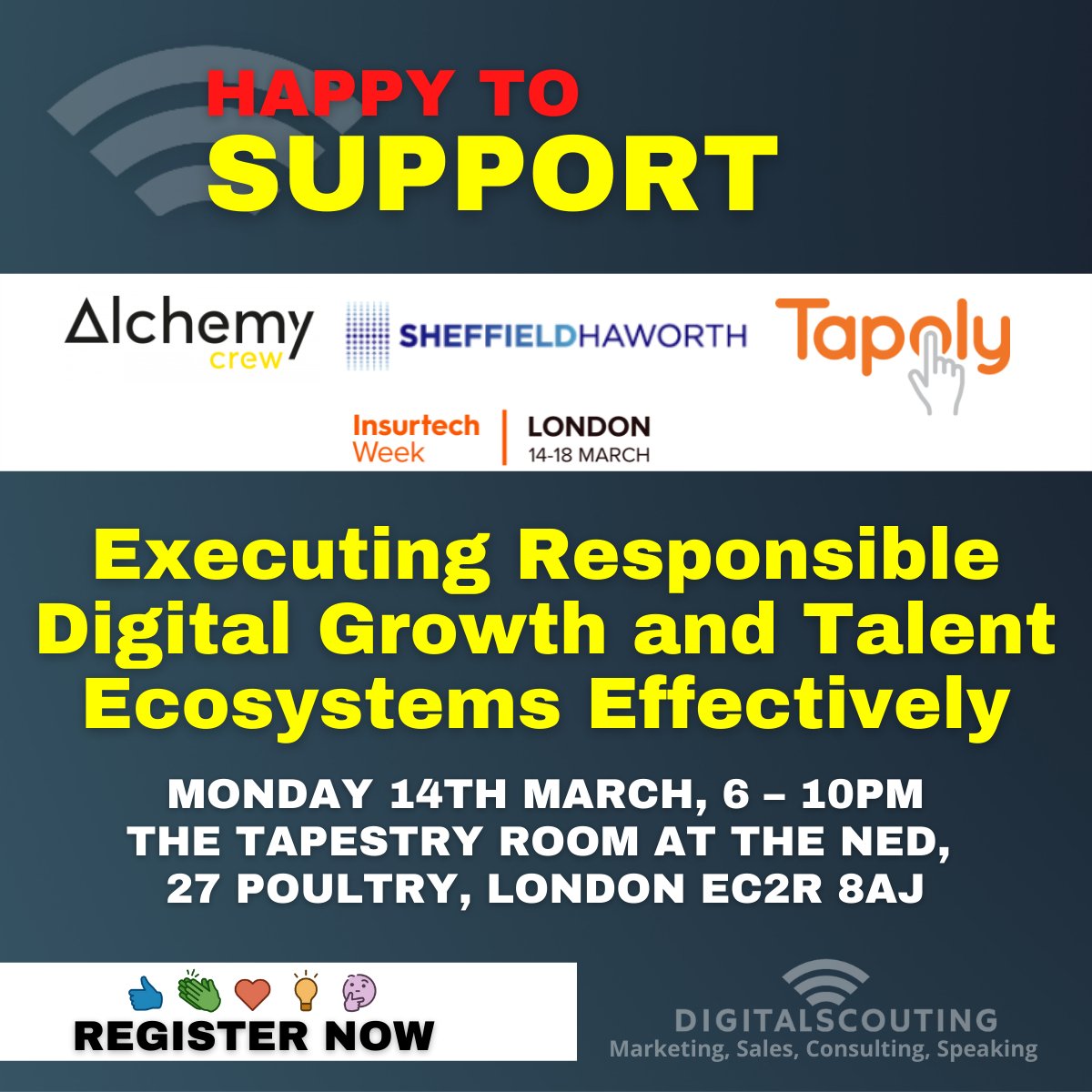 stratorob's tweet image. 📣Almost #Insurtech Week! @ITI_Insurtech partners w/@sheffhaw, @AlchemyCrewLtd &amp;amp; @TapolyUK. Buckle up for insights from @SabineVdL, @Fgraillot &amp;amp; more, Mar 14 2022, 6 PM.
 
Register: insurtechweek.com/london/events/…
 
@Vjournalde @Sam_C_Evans @InsurtechAlex @ffnews #InsuranceWeek22