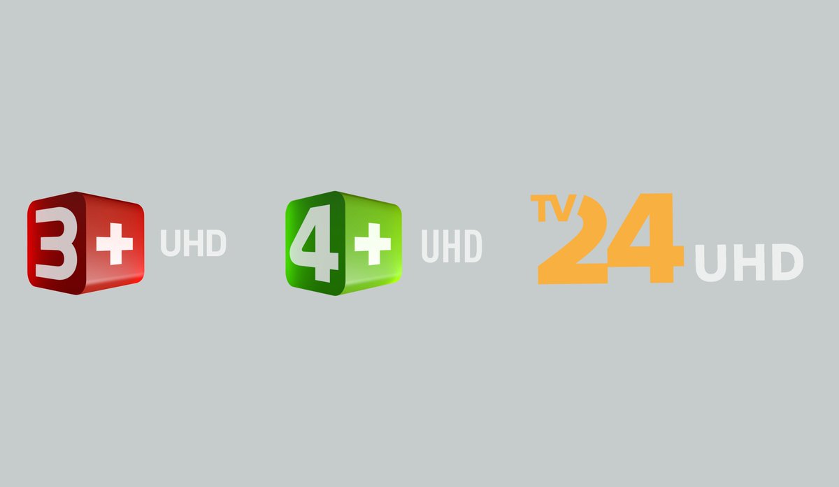 UPC_Switzerland's tweet photo. Sunrise UPC präsentiert als erster Anbieter die drei neuen UHD-Sender von @chmediaag : 3+ UHD, 4+ UHD und TV24 UHD.
Die Programme sind für #DigitalTV ab sofort ohne Zusatzkosten via #SunriseTV oder #UPCTV auf den Senderplätzen 42 bis 44 verfügbar. https://t.co/CFOuBO58Dz