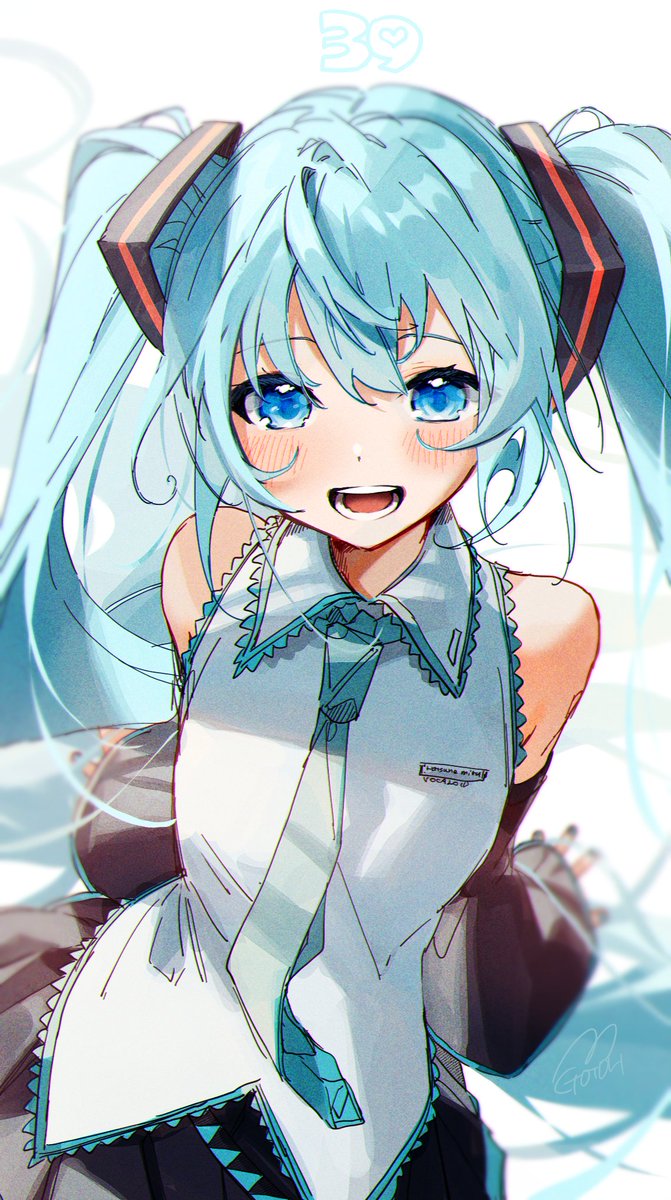 初音ミク 「#ミクの日 」|ごとーのイラスト