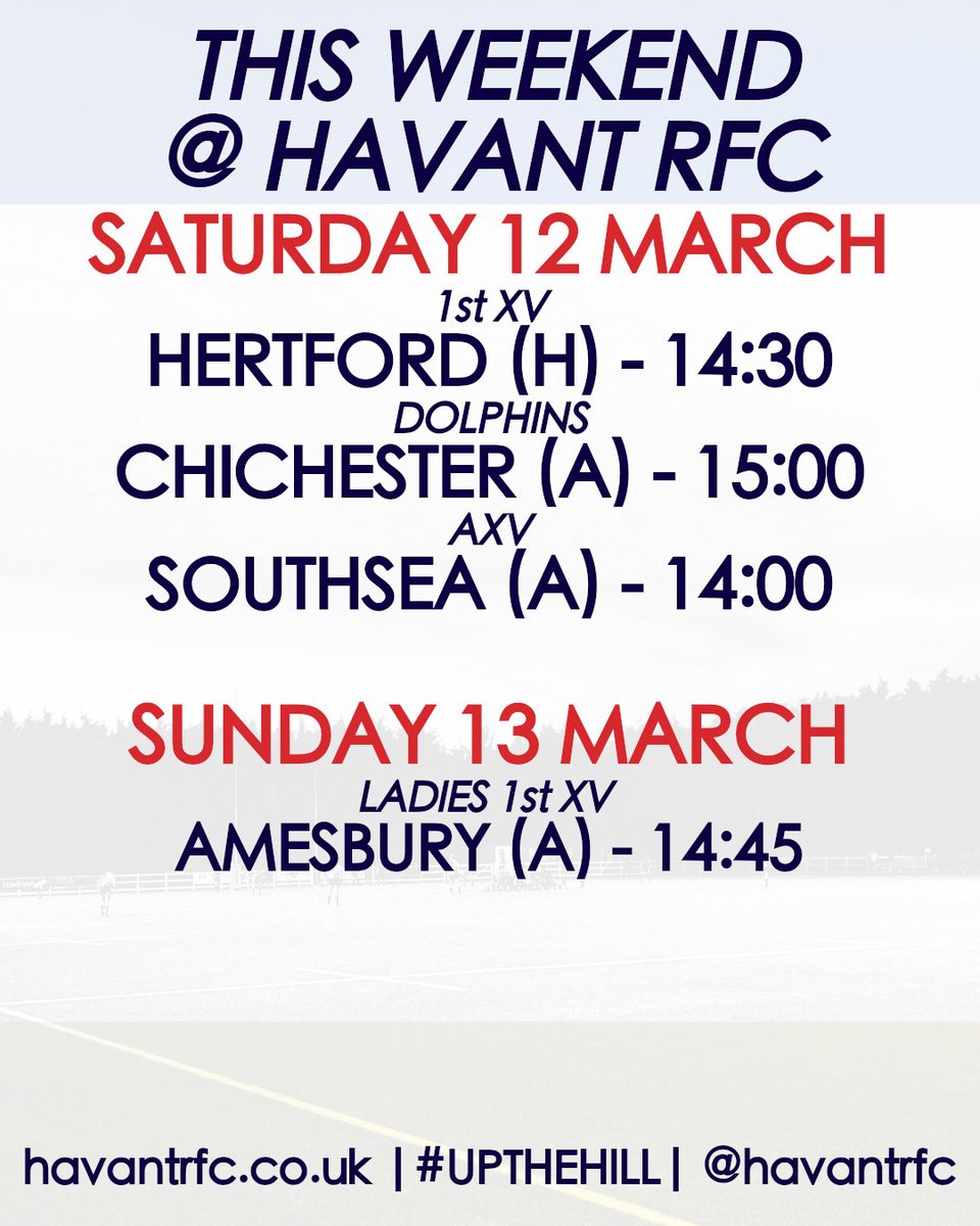 This weekend's Rugby ⬇️🏉