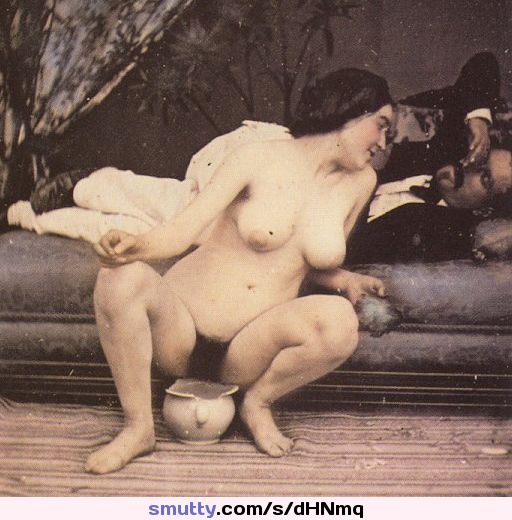 Vintage girl pissing tinder