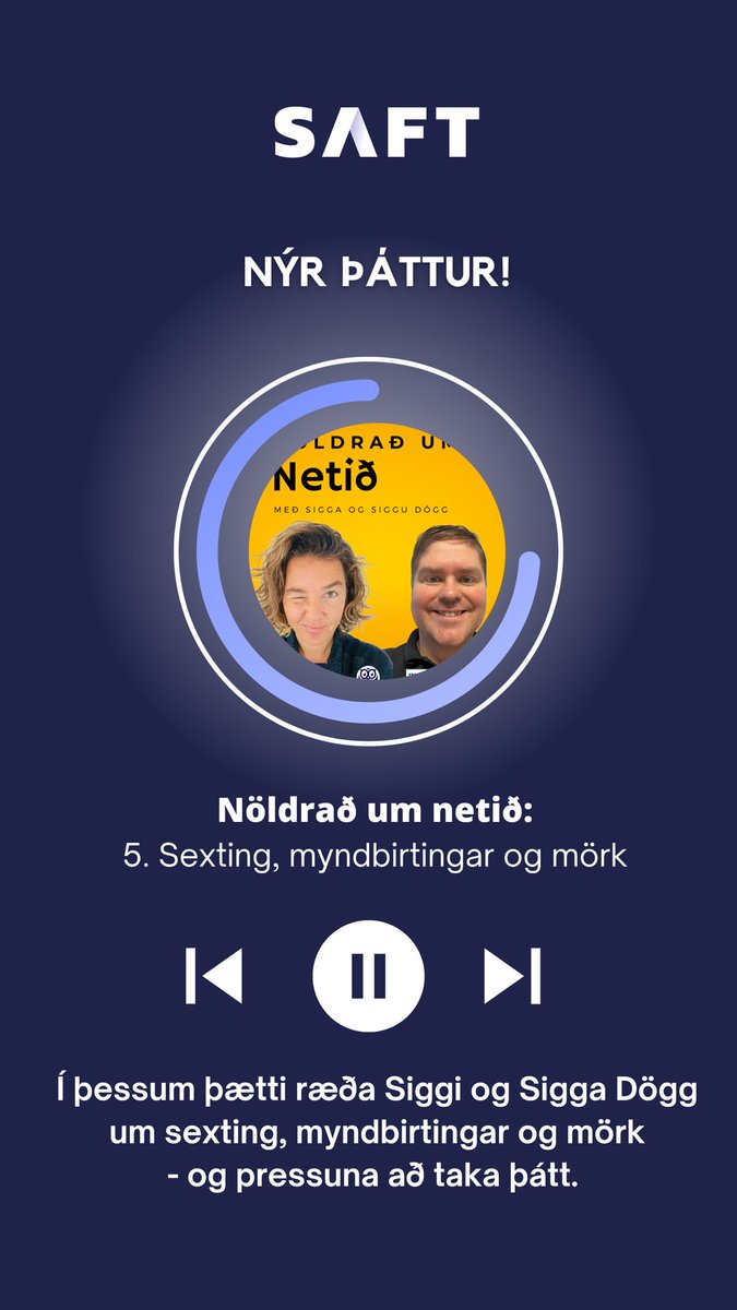 Nýr þáttur í hlaðvarpi Heimilis og skóla / SAFT.

Þið finnið hlaðvarpið á öllum helstu hlaðvarpsveitum!

Ýtið hér til að hlusta á nýjasta þáttinn: open.spotify.com/episode/3IpItX…