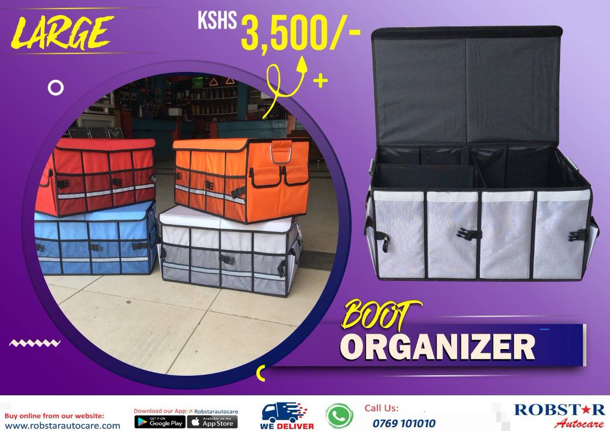 RobstarAutocare's tweet image. Manage your space, keeping your items safe and your car tidy. Large size , we deliver country wide. 
#bootorganizer