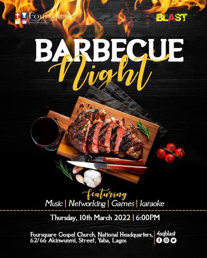 1. BLAST Connect this Thursday is not the usual, because we are going beyond the status quo🤩🤩🤩✨✨✨

Word! Fun! Network! BARBEQUE NIGHT🤩🤩😋😋😋

This Thursday is a time of networking, collaboration, having fin and yes we will chop chop chop😁😁😁