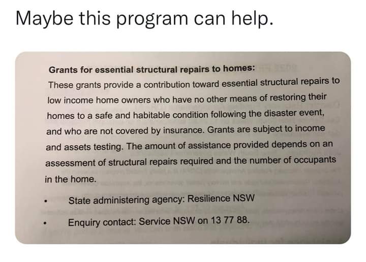 Do you know Anyone in NSW, who might need to Know about this??