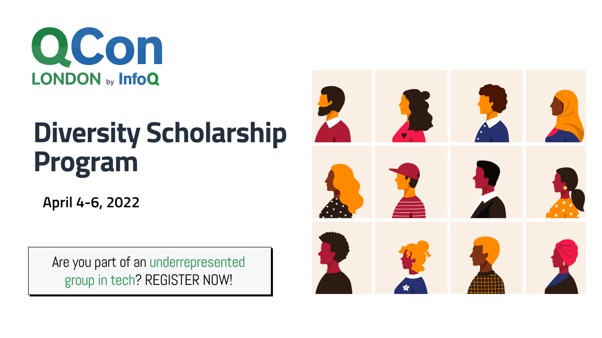 Do you want to attend #QConLondon Software Development Conference? Do you belong to an underrepresented group in tech? Apply for the diversity scholarship here:  bit.ly/3p2HcCw

 #QConCares #TechScholarship #WomeninTech #WomenWhoCode #DiversityinTech