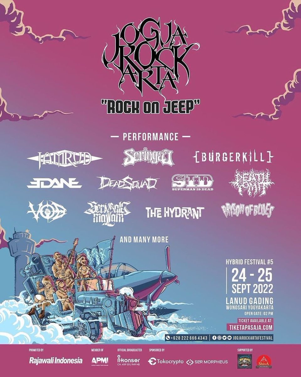 Lineup Jogjarockarta 2022 🤘🏿🗿