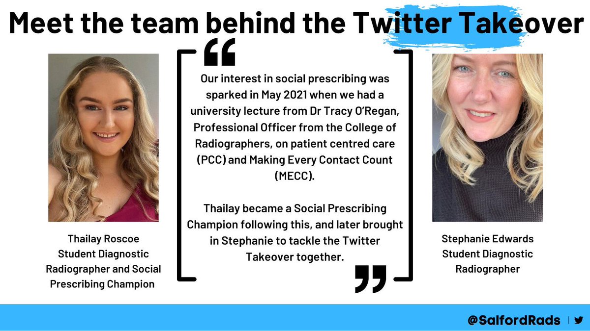 🥳 ONE DAY TO GO 🥳

Tomorrow @thailayroscoe and @studentradsteph are taking over this account for the day. 

So we though it was about time we introduced ourselves and a brief overview of why we decided to take on #SocialPrescribingDay 

@SP_champScheme @SCoRMembers