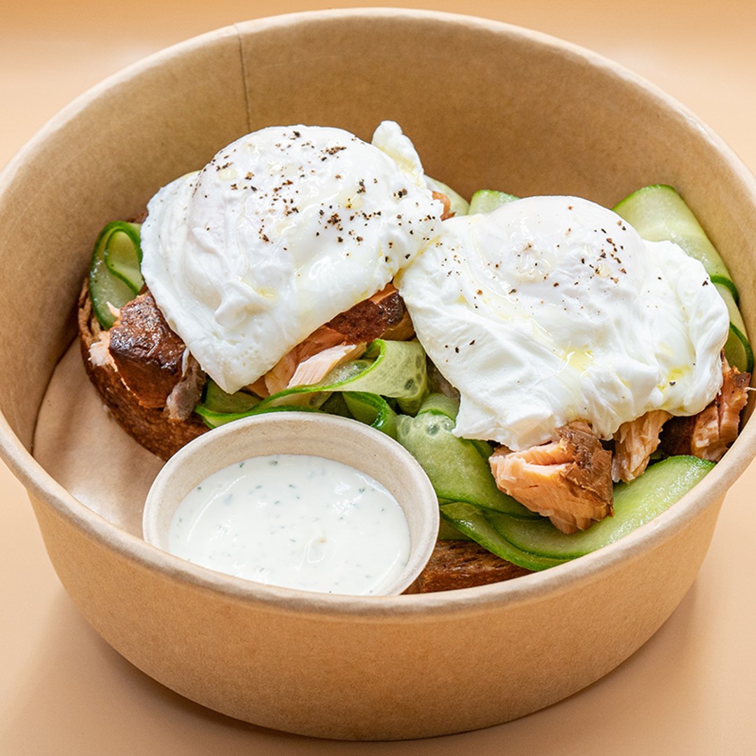 UrbanDubai's tweet photo. Good morning! Need a quick and easy breakfast? 🤔 Try our Omega Smoke dish made with flaked hot smoked salmon with poached eggs smothered with a rich dill labneh served on protein bread. Yum! ☀️

🛵 Check our full menu and order from @deliveroo_ae  , @careemuae  or @smilesuae https://t.co/82FPgX3xLq