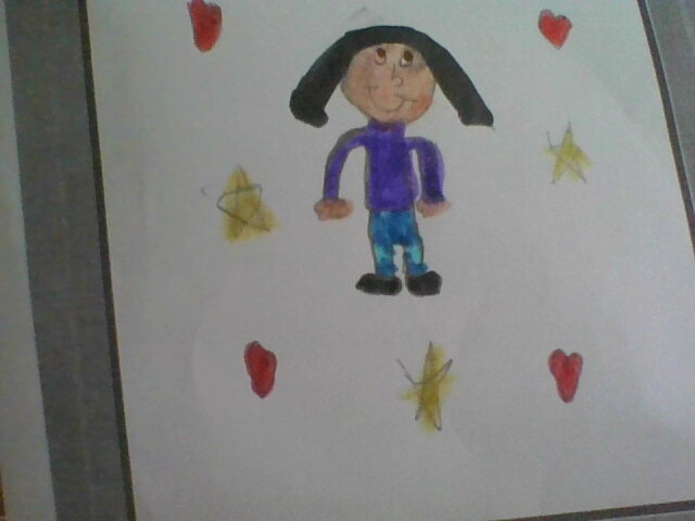 I'm Patricia 
A PERSON I LOVE IS PATRICIA 
SHE'S got brow eyes black hair short and legs .