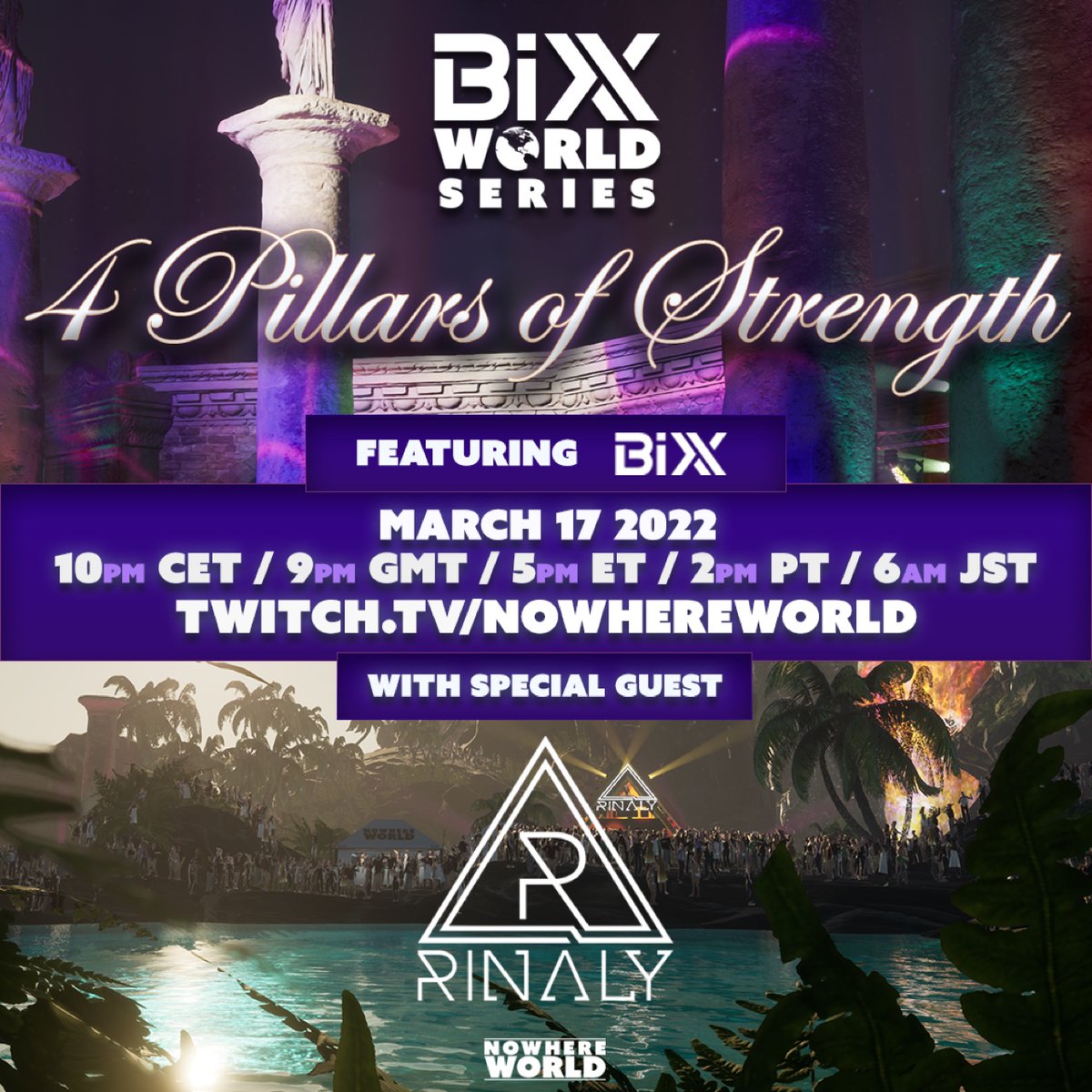 Really looking forward to this event on March 17th presented by Nowhere World, hope to see you there!

#BiXX #trance #trancealways #trancedj #trancefamily #trancefestivals #trancemusic #trancenation #nowhereworld