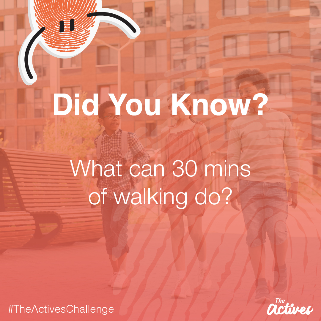 theactivesteam's tweet image. What does 30 minutes of walking actually do for you? 💭

When talking about physical benefits, a 30 minute quick walk uses about 150 calories – the same as 3 apples or a slice of pizza 🍽

Taking a 30 minute walk also aids the mind, making children more prepared to learn 🧠