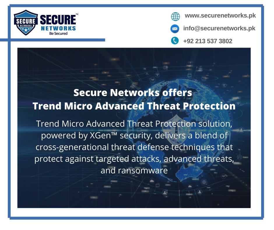 SecureNetworksp's tweet image. Advanced Threat Protection Platform..
#SecureNetworksPvtLtd
#AdvancedThreatProtection
#TargettedAttacks
#Ransomware
#TrendMicro
#SecureNetworksTrendMicroPartner
#TrendMicropartnerInPakistan
#BeSecured
securenetworks.pk
+92 213 537 3802
info@securenetworks.pk
