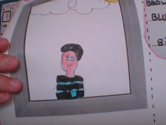 I'M Anthonella 
A PERSON I LOVE IS JOHN
He's got brown heir
blue eyes and big worber