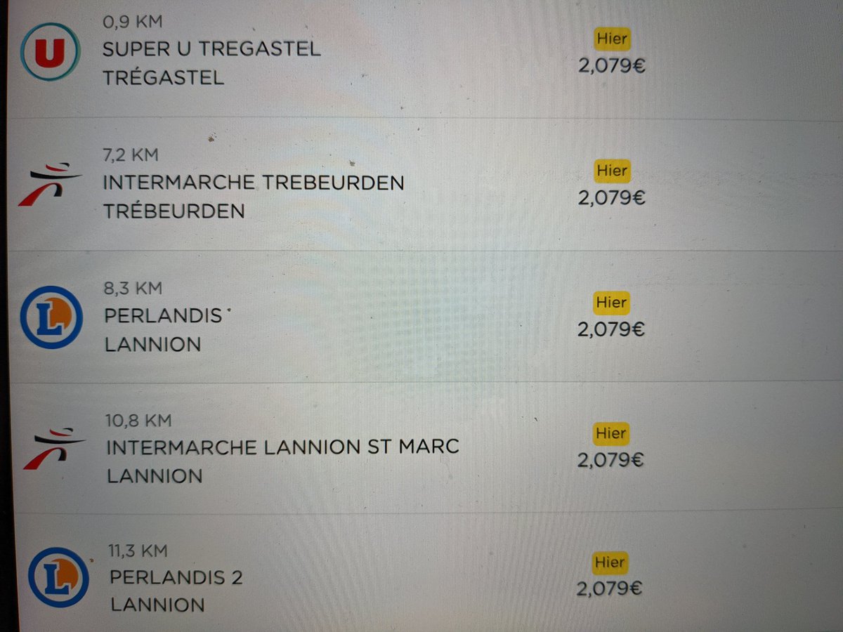 AdrienRoz's tweet photo. On en parle de l'entente des prix dans l'augmentation journalière du carburant, ici le diesel ? @intermarche @Leclerc @ULesCommercants 

A noter des prix 5/10ct inférieure dans d'autres secteurs...😉

#carburants #entente @dgccrf https://t.co/fw8kdl14ut