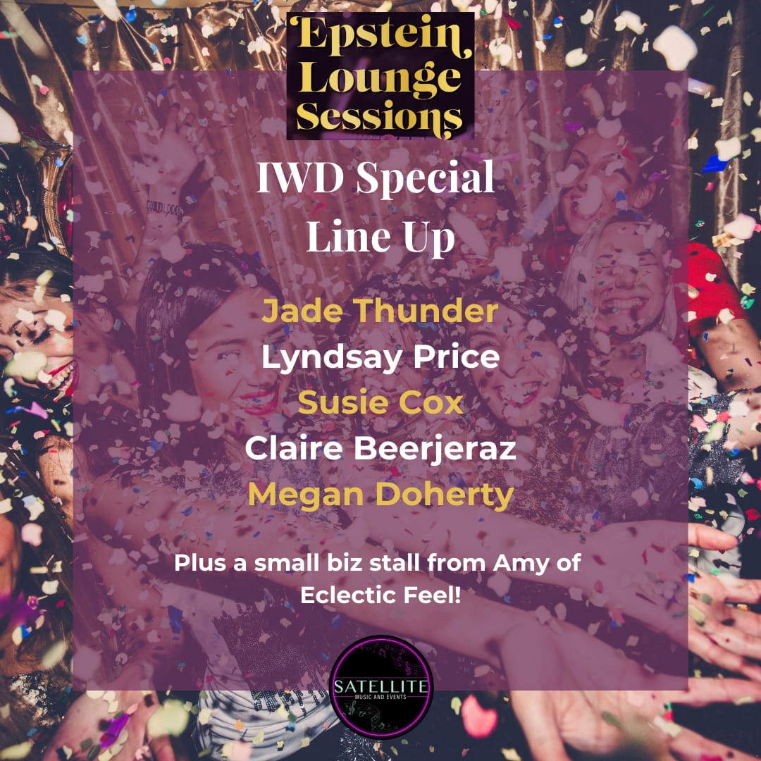 Tomorrow! Please come down to support these incredible acts for our IWD special ❤️ <a href="/satelliteliv/">Satellite Music and Events</a> <a href="/EpsteinTheatre/">The Epstein Theatre</a>