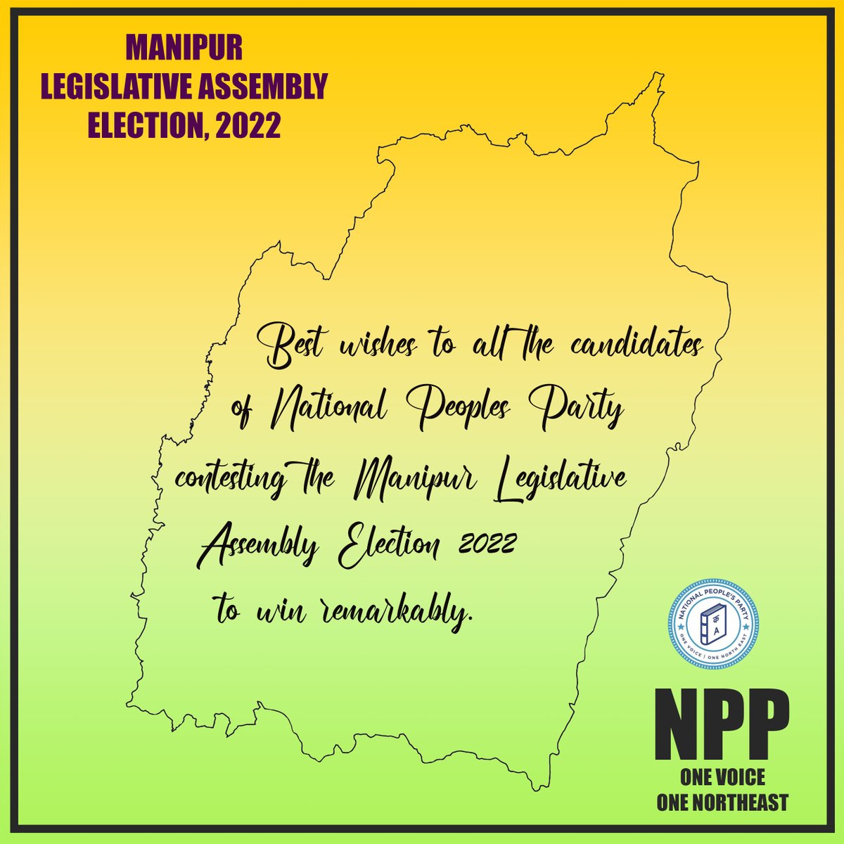 #NPPmanipur
#OneVoiceOneNortheast

<a href="/NppManipur/">NPP Manipur</a> <a href="/youth_npp/">NPYF</a> <a href="/NPPIndia_/">NPP India</a> <a href="/nppmeghalaya/">National People’s Party (NPP)</a> <a href="/SangmaConrad/">Conrad K Sangma</a>