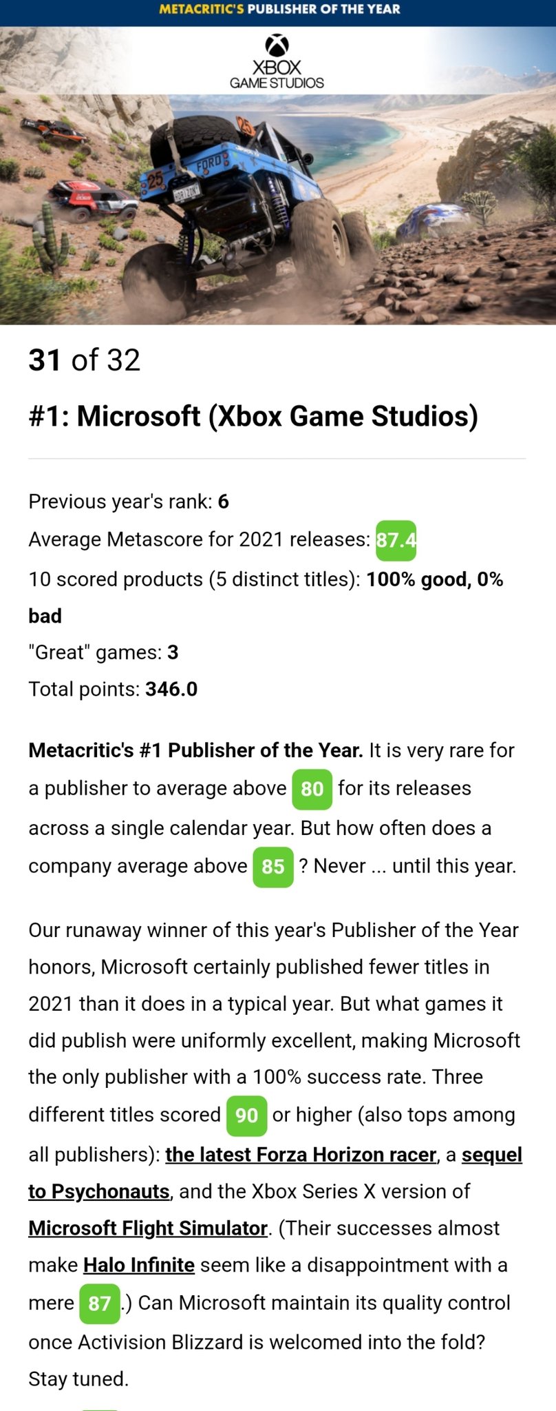 Snap Blast PLAY on X: The Metacritic score of all the 19