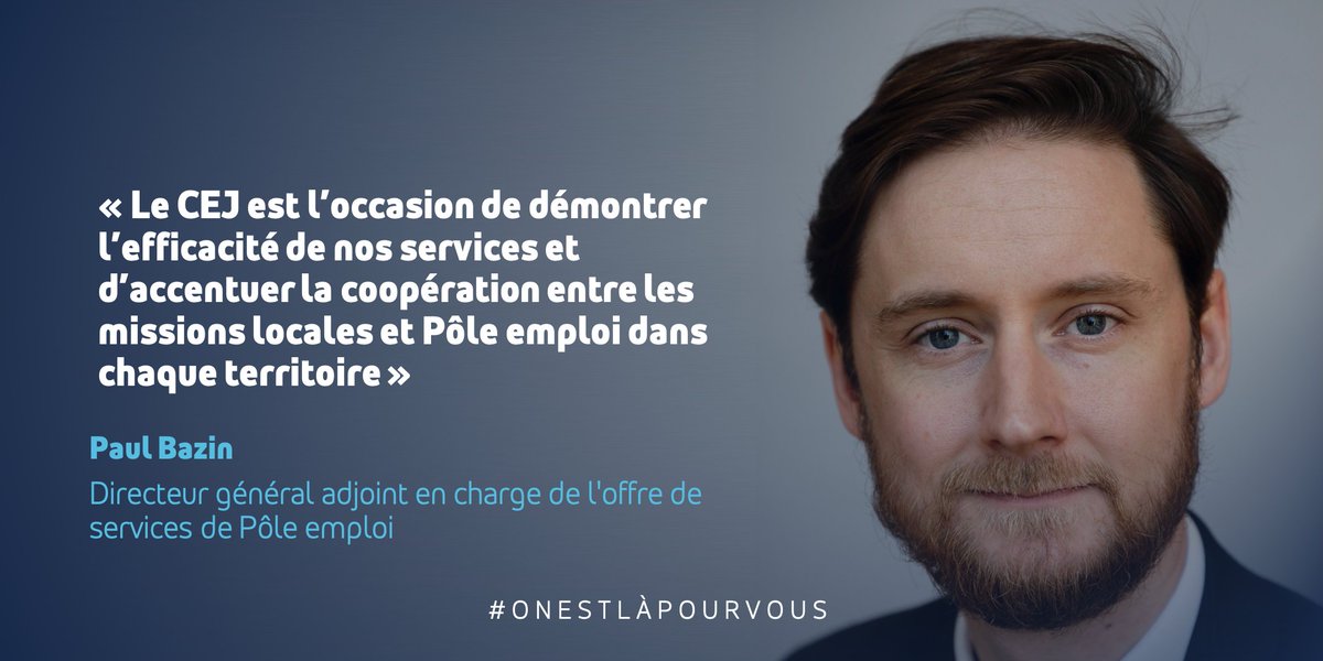 Depuis le 1er mars 2022, @pole_emploi a signé plusieurs milliers de Contrats d’Engagement Jeune #CEJ 

"Un service sans précédent dans l’histoire de Pôle emploi" comme l'explique notre DGA Paul Bazin à <a href="/LSMredaction/">LSM - Liaisons Sociales Magazine</a>

Son ITW, à lire ici ➡️ cutt.ly/WAUBswS #TousMobilisés