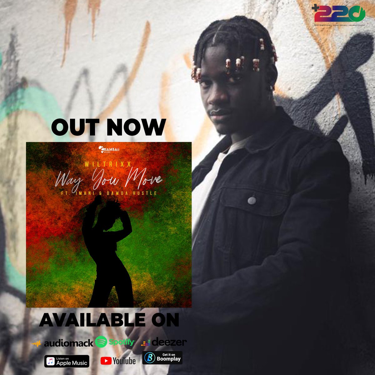 plustwotwozero's tweet photo. Off his upcoming EP titled #OnlyYou. @Wiltrixx joined forces with @DawdaHustle & @imanisallah on #WayYouMove out now and Available on all Platforms.
🔗: https://t.co/Tc1dWqR4Js https://t.co/HJxuwLJfaG