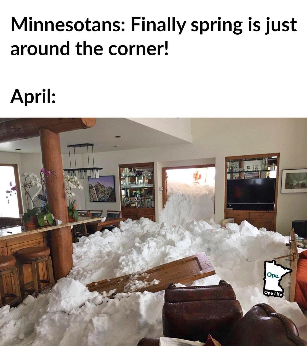 Let’s hope we can get through April without a major storm, right @pdouglasweather @svensundgaard ?! #Minnesota #Weather https://t.co/X0hmxCECLz