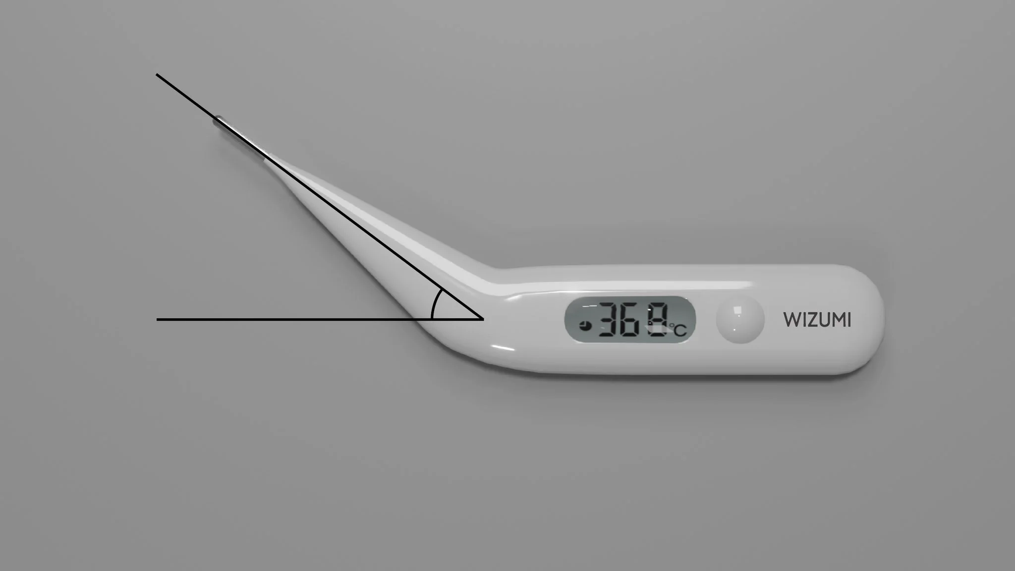 @Monyaizumi 図の使用例が逆ではないですか？？？この向きで左脇の下に入れるとフィットするし、正しく計れて数字も見やすいからイイネなのでは？ 