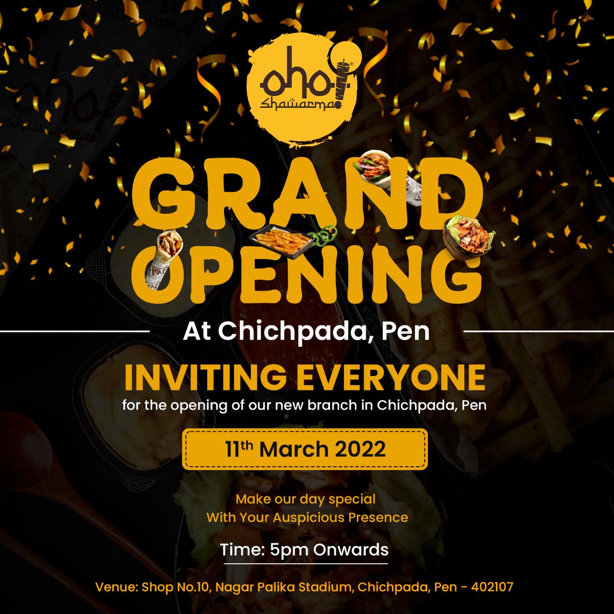 OhoShawarma's tweet photo. Attention Shawarma Lovers!!! ARE YOU READY? We have a GOOD news for you!
One of the famous Shawarma outlet is now coming to your area! Yes you heard it right
We are opening our new outlet in Pen. We are pumped to be serving YOU! https://t.co/pjY9DbBJD5