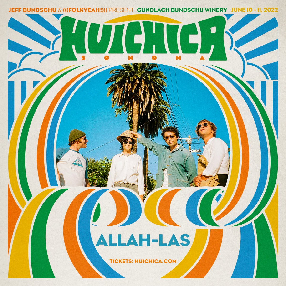 Meet the lineup: Quartet <a href="/allahlas/">Allah-Las</a> bring the quintessential sounds of a surf rock summer and we can’t wait for them to headline for us this June! 🤙

Snag your tickets to see them live: huichica.com