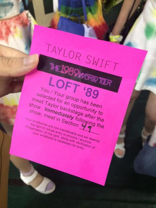 updateswiftbr's tweet photo. Fearless Tour: T-Party
Speak Now Tour: T-Party
Red Tour: Club Red
1989 Tour: Loft '89
reputation Tour: rep Room
Lover Fest: 
folklore/evermore Tour: https://t.co/YhnhR3bWlO