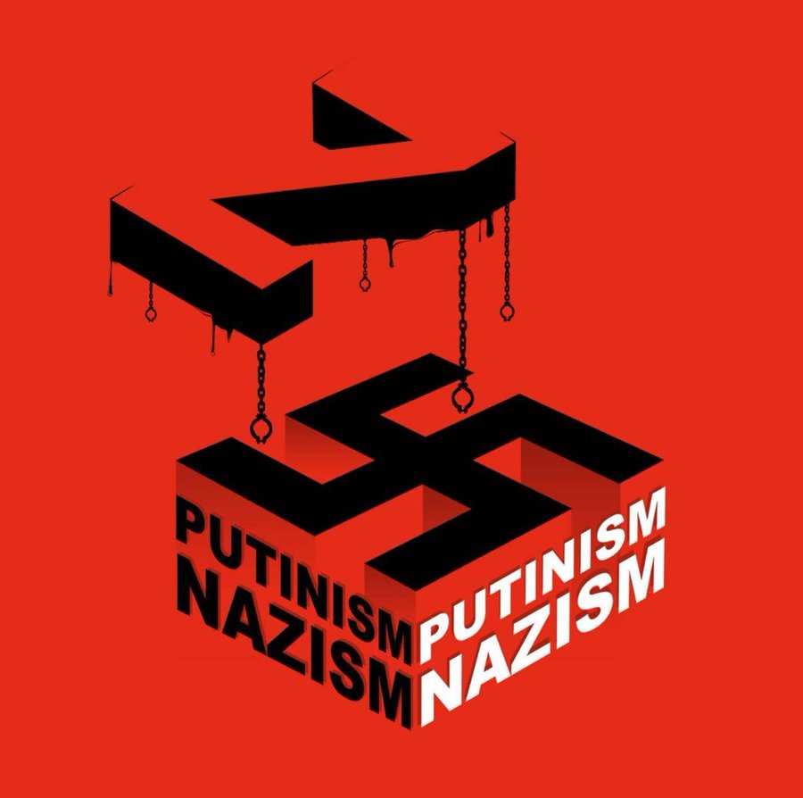 MeilunasE's tweet photo. #Putin has created a new modification of #fascism - putinism. Now, #Russia's return to the world community will only be possible after a complete and thorough #deputinisation of this country.
#StopRussianAggression #StopPutinNOW! https://t.co/wVyQd4Z85U