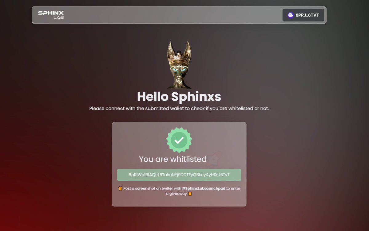BenjoS0L's tweet photo. LFG fam! Its very nearly time to unleash this bullish project #SphinxLabLaunchpad @LabSphinx https://t.co/MTRxcXqY80