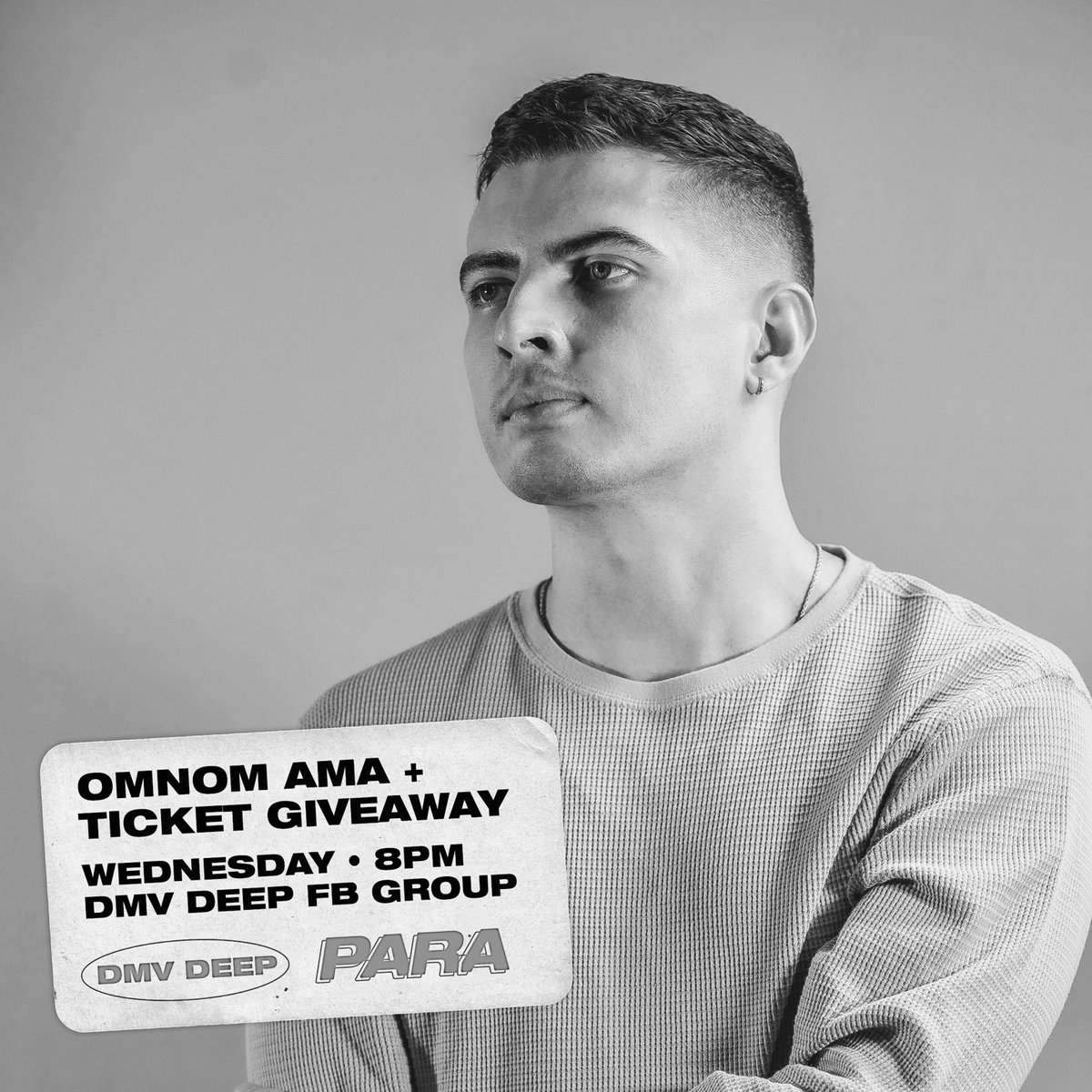 You’ve got questions. <a href="/imOMNOM/">OMNOM</a> has the answers. Thread for the AMA is now live in the DMV Deep facebook group! Best questions will receive free tix to the show this Friday 👾