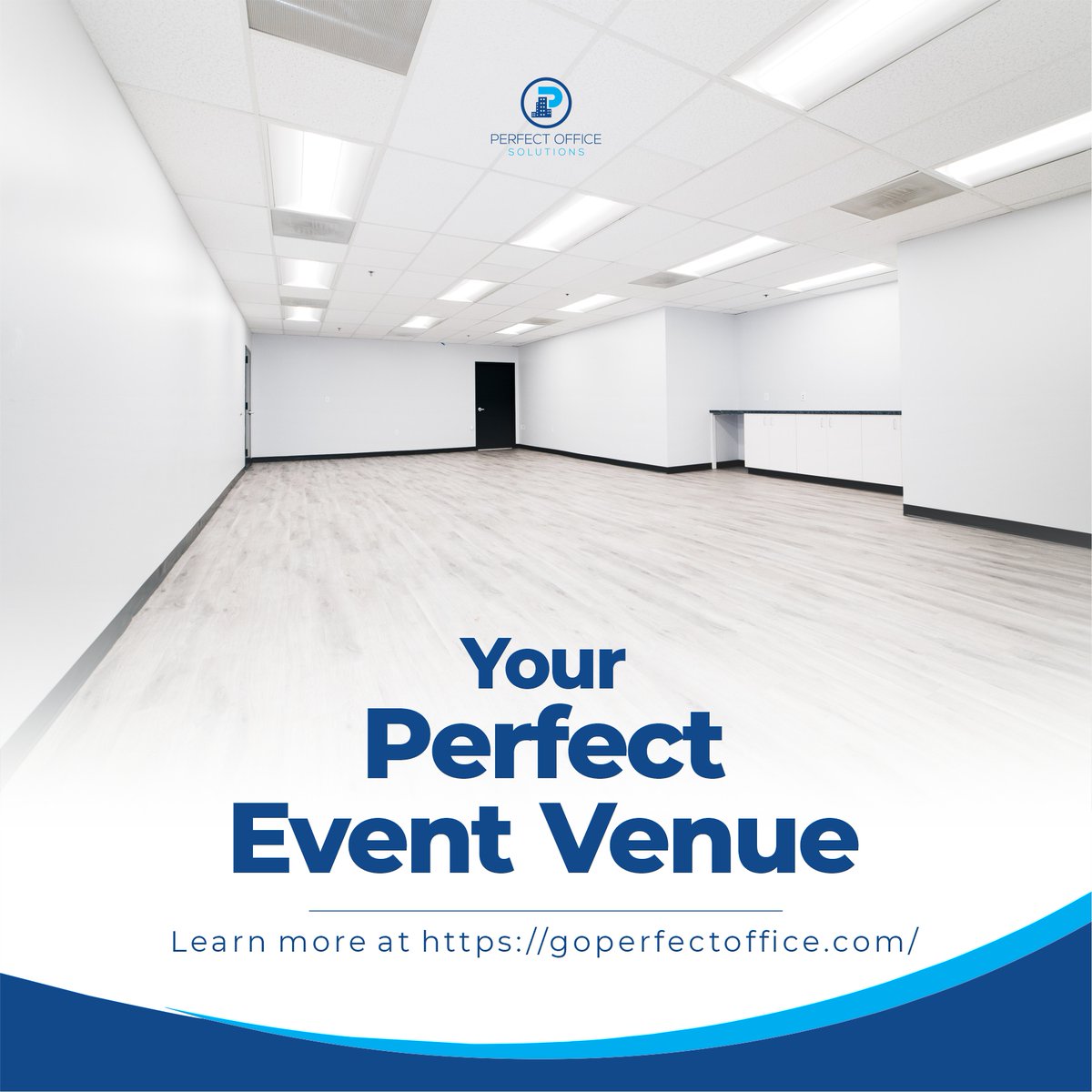 Looking for a place to host your next event? Perfect Office has got you covered! We have spacious event rooms for you. Visit our website to learn more! goperfectoffice.com