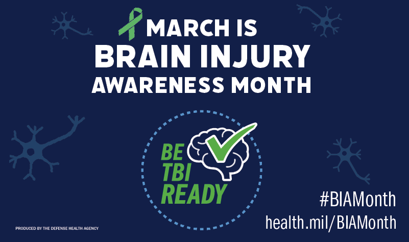 IVMFSyracuseU's tweet photo. It's Brain Injury Awareness Month. Traumatic brain injuries are a key health concern for the military community. Thanks to innovations in the Military Health System, quality of life for TBI patients &amp; families has improved. Read more: https://t.co/tDqtMkv0oz #BeTBIReady #BIAMonth https://t.co/Vhr0xS1P2a