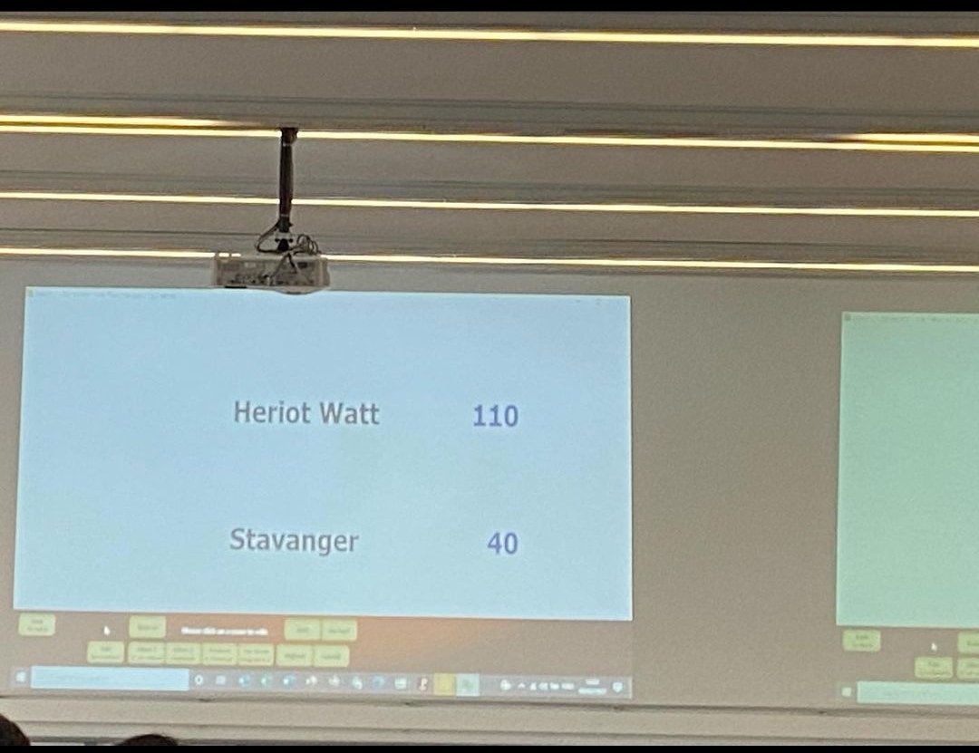 SPEHWU's tweet photo. ...and even wider! 
Proud European winners of the @PetroBowl contest after a fierce competition. Congratulations to SPE @UniStavanger (came 2nd) and @IFPSchoolSPE with whom we're off to the international stage at the ATCE in Houston come autumn #SPE @HWU_IGE @HeriotWattUni https://t.co/hGaRJxuIWQ