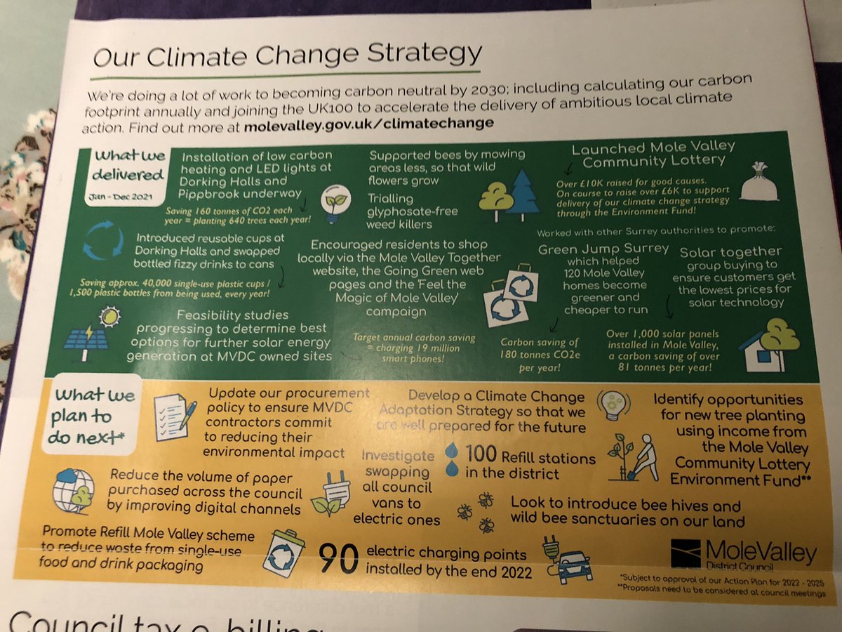 HayleyBuffery's tweet photo. Council tax up by another 4.2% is hard enough to stomach… but this pathetic excuse for a #climatechange strategy is a disgrace. @MVLibDems not a single mention of home insulation, walking or cycling &amp; you are wasting time replacing plastic bottles with cans at local theatre! https://t.co/zy8xpLLFx0