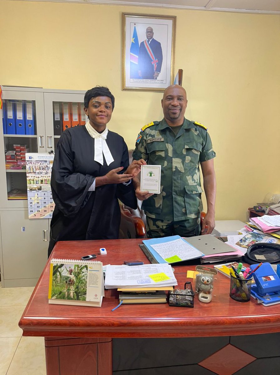 bwiza1's tweet photo. La justice militaire réfléchi sur son rôle dans la lutte contre les infractions environnementales de droit congolais, commises en Ituri durant l'état de siège. La formation et l'information sont les premières étapes. 16 mars 2022
https://t.co/Hq4iRM2b0O https://t.co/s7Y2h2Tw9a