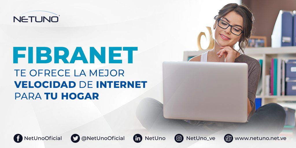 NetUnoOficial's tweet photo. Disfruta de nuestros planes de 50, 100 y 200Mbps con cobertura en las principales ciudades del país. Escríbenos desde nuestra página web, en la sección Contacto, y serás atendido por uno de nuestros asesores comerciales.

#Fibranet #InternetHogar #InternetNetuno https://t.co/wU8N0bXfYq