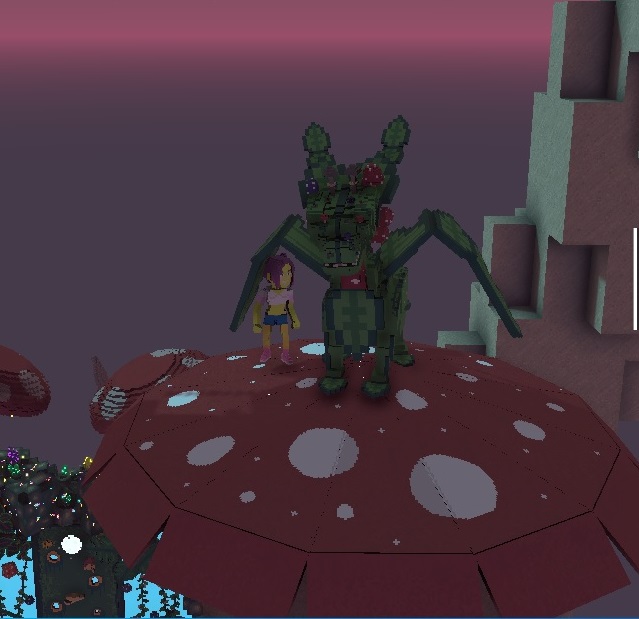 KGanzeee's tweet photo. @TheSandboxGame I just participated in the daily #SandboxAlphaS2Contest for a chance to earn up to 1,000 $SAND! Starting March 15 - Selfie with the mushroom dragon. Check out my screenshot below! 👇 #SandboxAlphaS2 https://t.co/o6K8QBLkT0