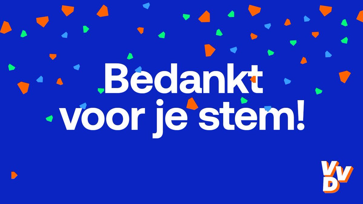 Bedankt voor je stem!