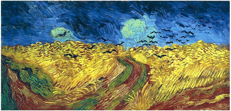 Wheatfield With Crows Vincent van Gogh 1890