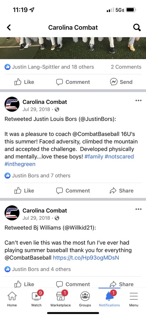 CombatBaseball's tweet photo. We will miss you Coach Bors. Rest In Peace. @JustinBors #JB https://t.co/cU3cKp7aXz